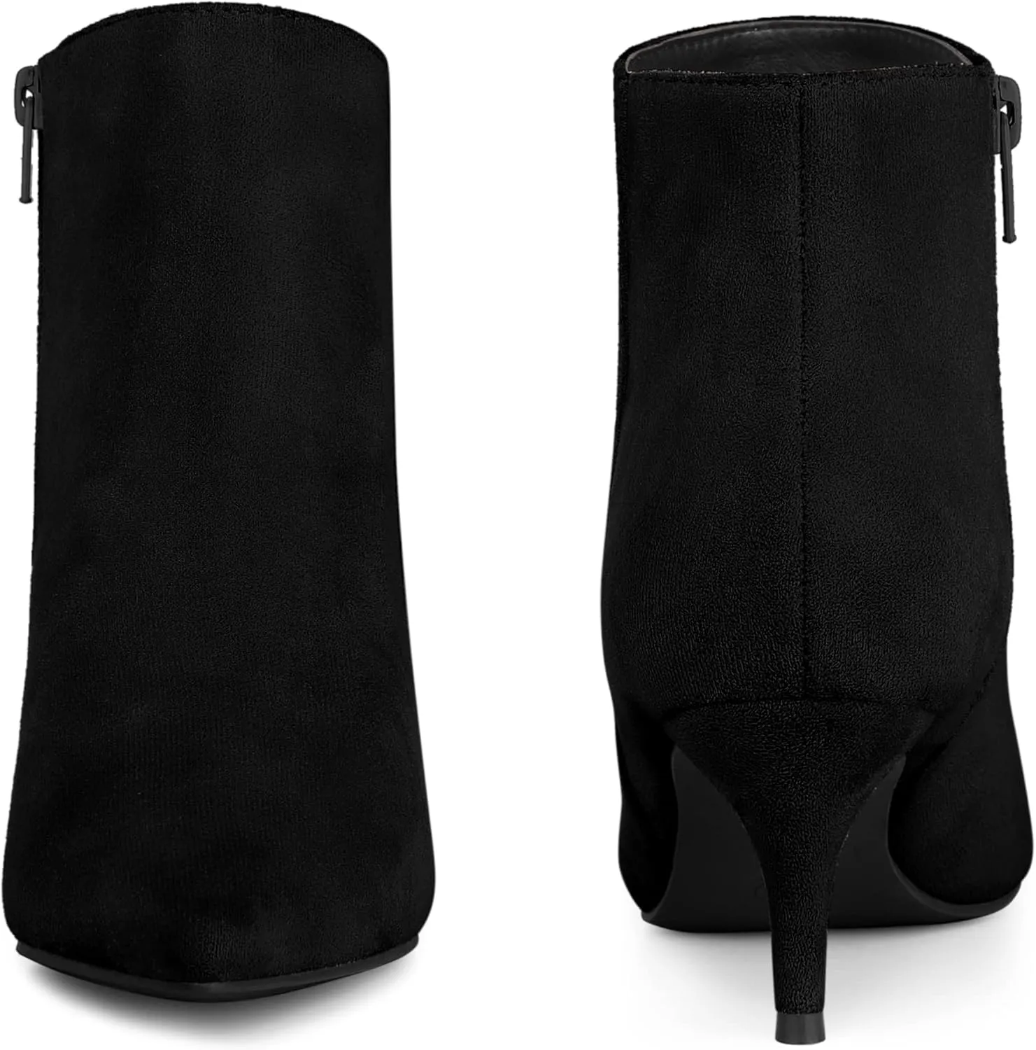 Perphy Pointed Toe Kitten Heels Ankle Booties Stiletto Heels Ankle Boots for Women