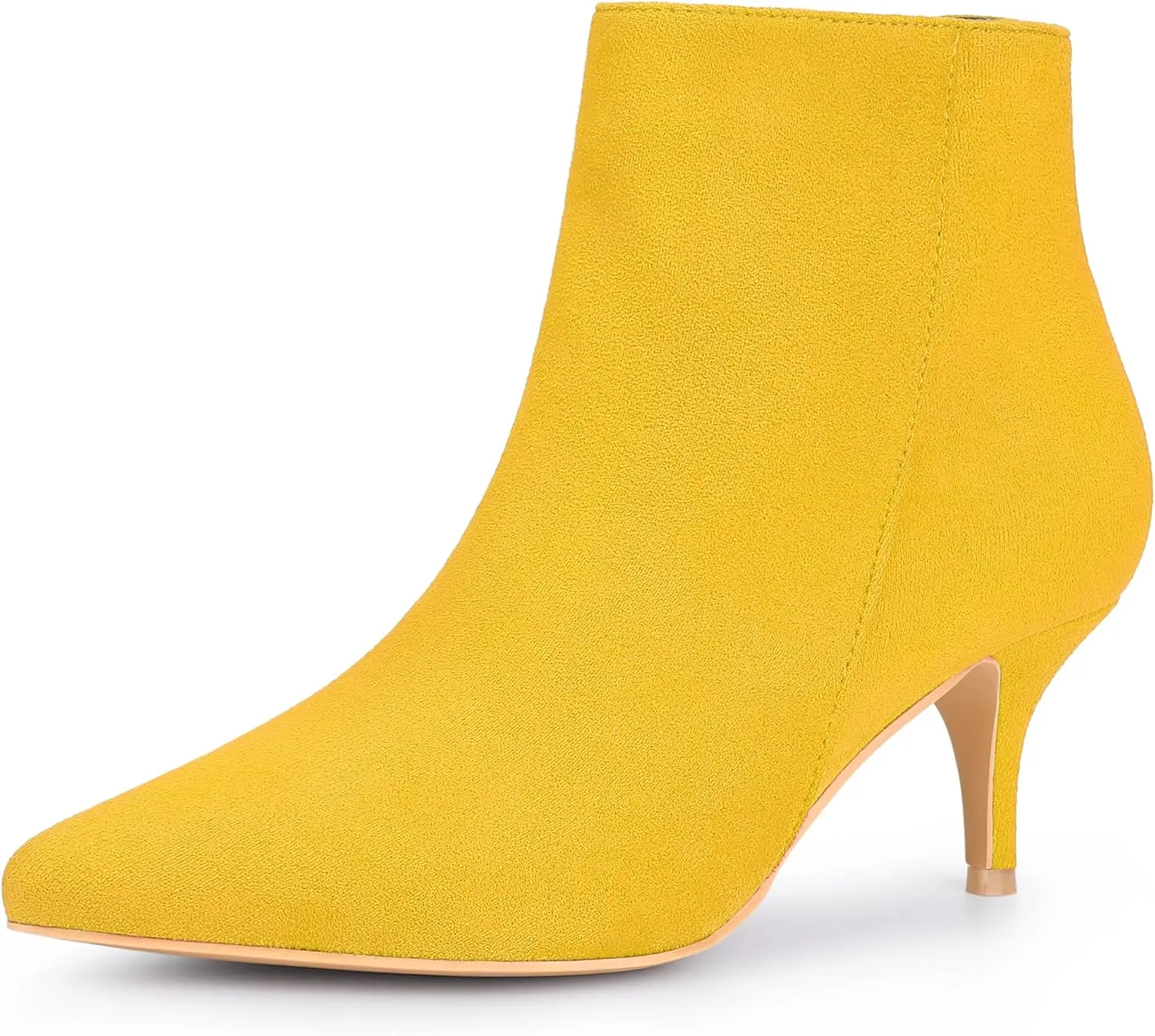 Perphy Pointed Toe Kitten Heels Ankle Booties Stiletto Heels Ankle Boots for Women