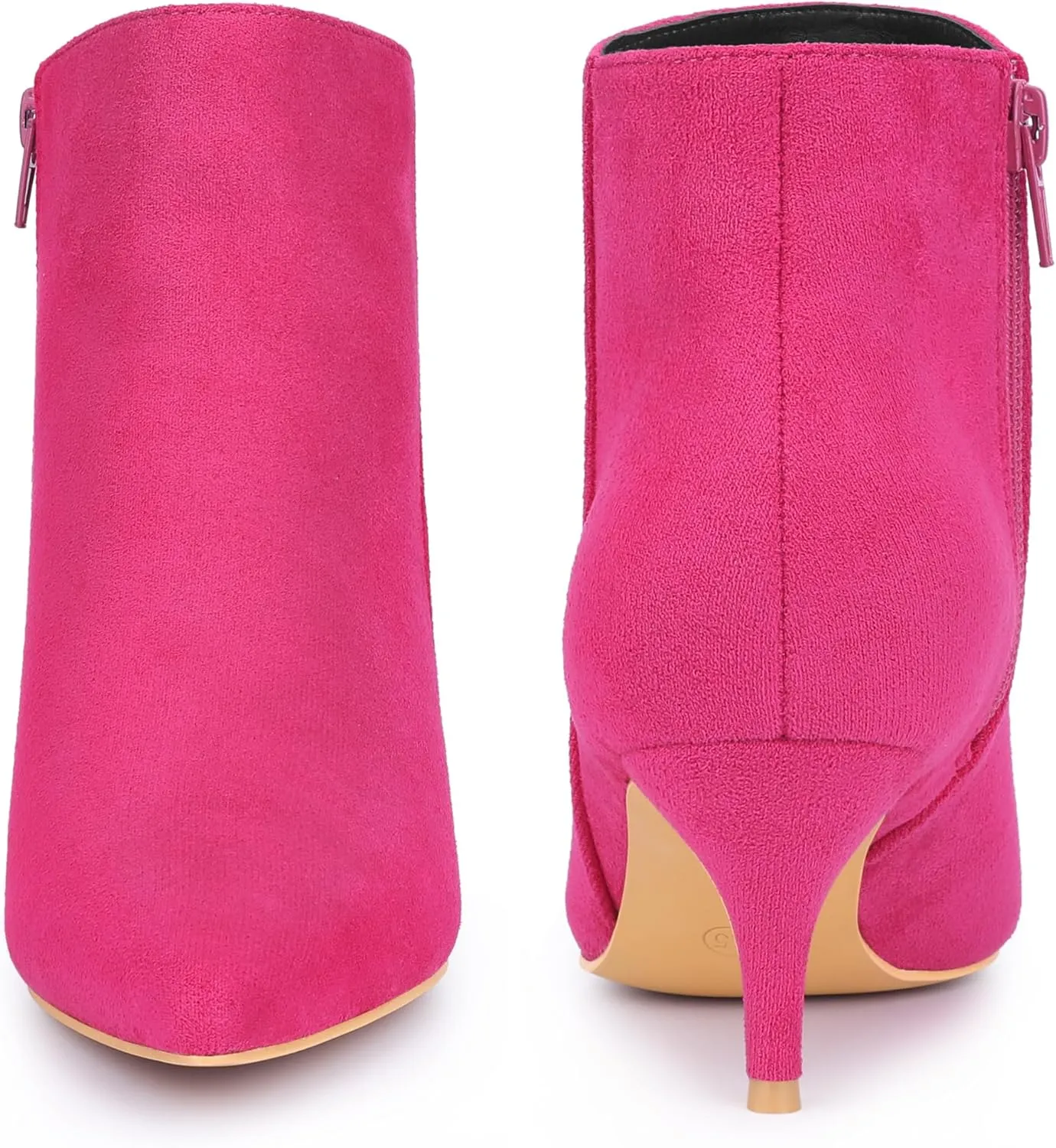 Perphy Pointed Toe Kitten Heels Ankle Booties Stiletto Heels Ankle Boots for Women