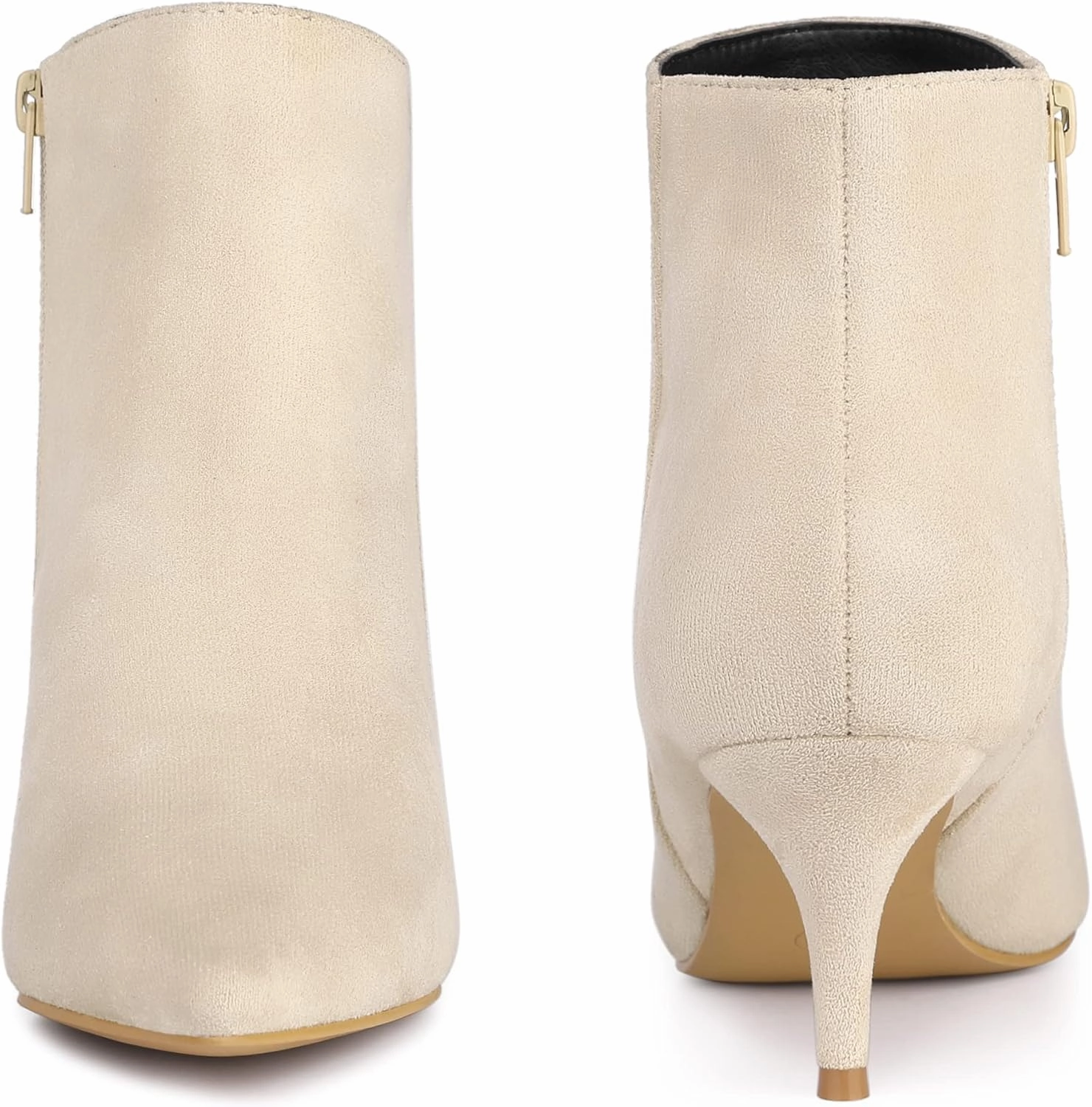 Perphy Pointed Toe Kitten Heels Ankle Booties Stiletto Heels Ankle Boots for Women