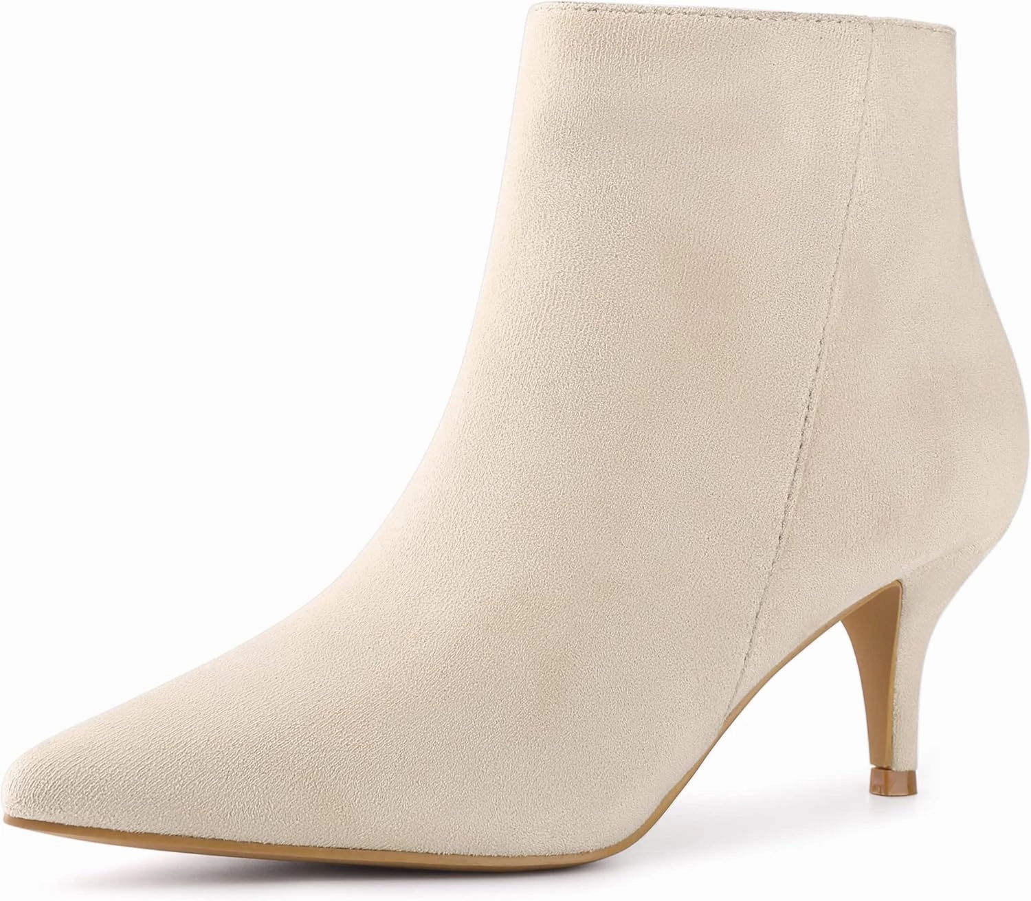 Perphy Pointed Toe Kitten Heels Ankle Booties Stiletto Heels Ankle Boots for Women