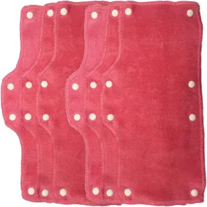 Pink Sweatband for HardHat Washable Velvet Terry cotton Hard Hat Liner NAEE snap on (6, PINK)