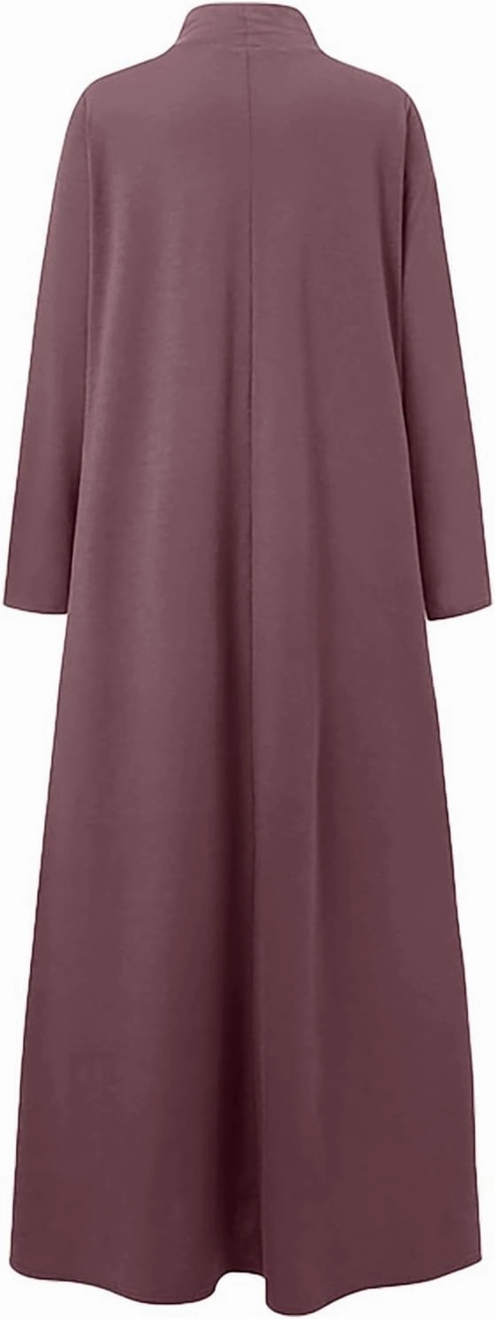 Plus Size Dresses for Women Formal Sexy Long Sleeve High Neck Ruffle Swing Maxi Dress Casual Solid Fall Winter Dress