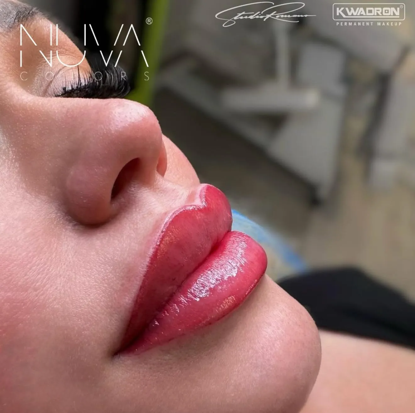 PMU Lip Pigment, Customizable, Cool Undertone for Lip Blushing & More, Vegan, Made in USA (Lipstick Red)