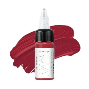 PMU Lip Pigment, Customizable, Cool Undertone for Lip Blushing & More, Vegan, Made in USA (Lipstick Red)