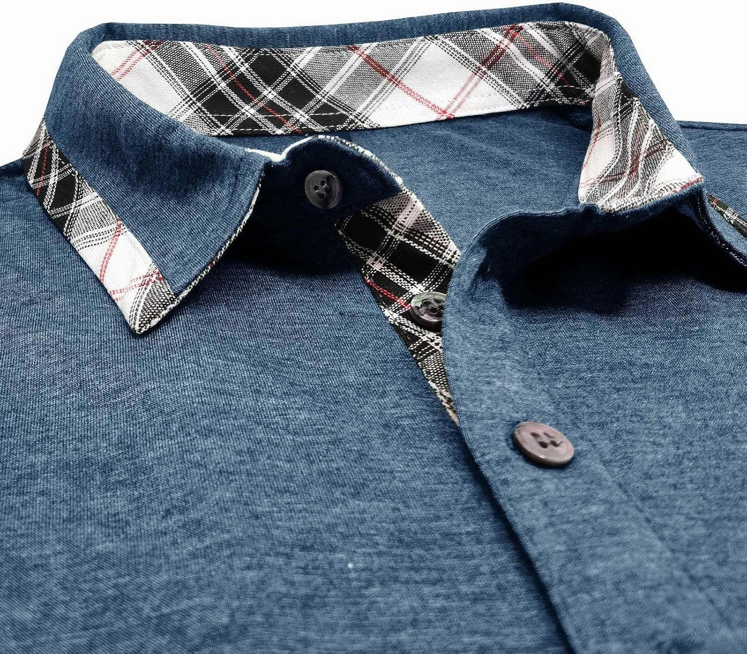 Polo Shirts for Men Loose Fit Solid Lightweight Button T-Shirts Casual Stylish Long Sleeve Henley Pullover Tee Tops