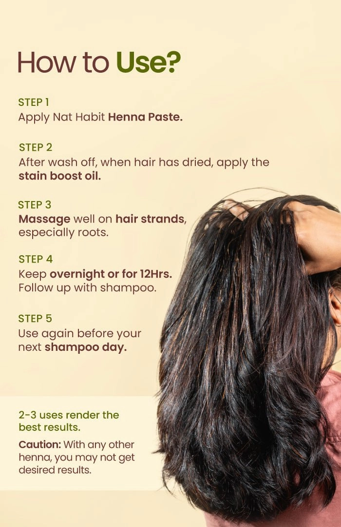 Post Henna Stain Bootl Oil | Rapid Stain Darkerning