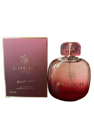 POUCH BLUSH ROSE for Her Eau de Parfum, 3.4 Fl Oz, Notes: Bergamot, Red Currant, Rose