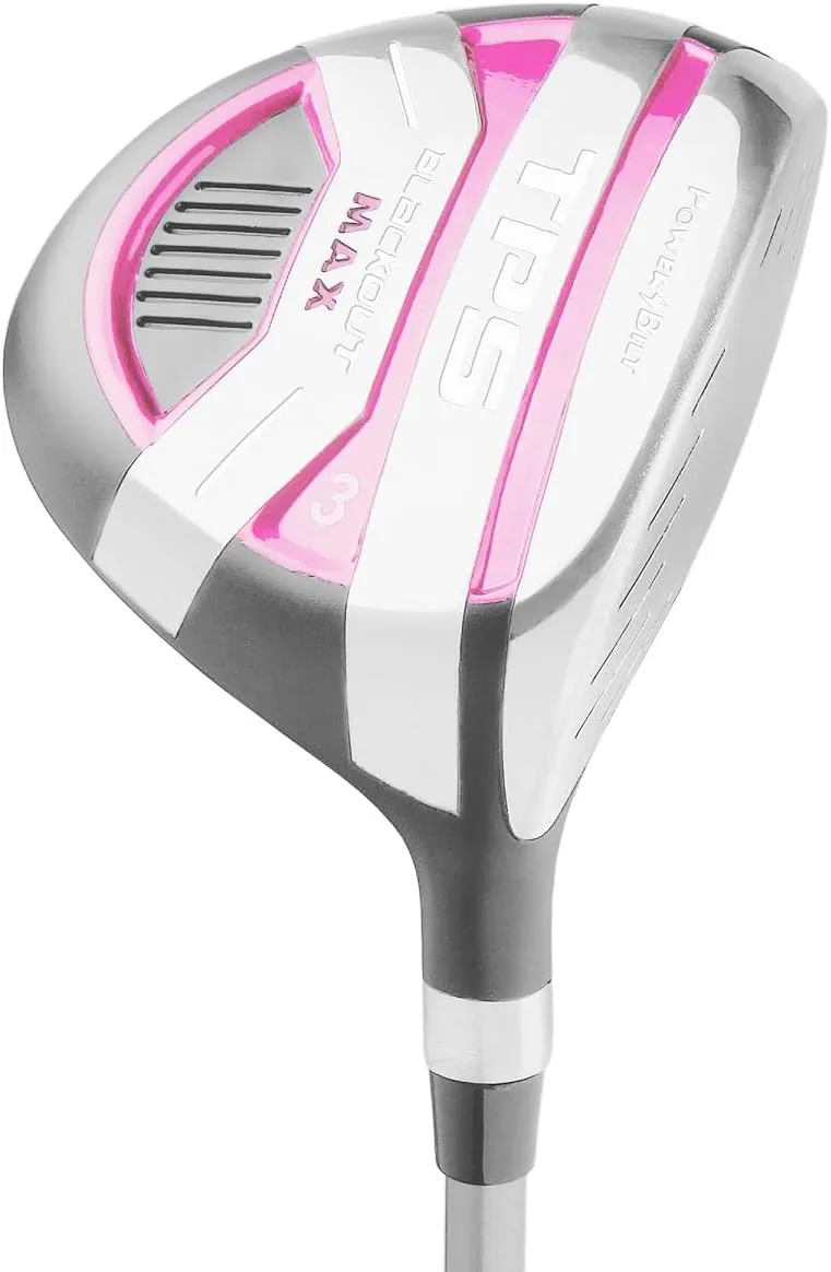Powerbilt TPS Blackout Max Fairway Woods, 3/5 Women's Right Handed White/Pink