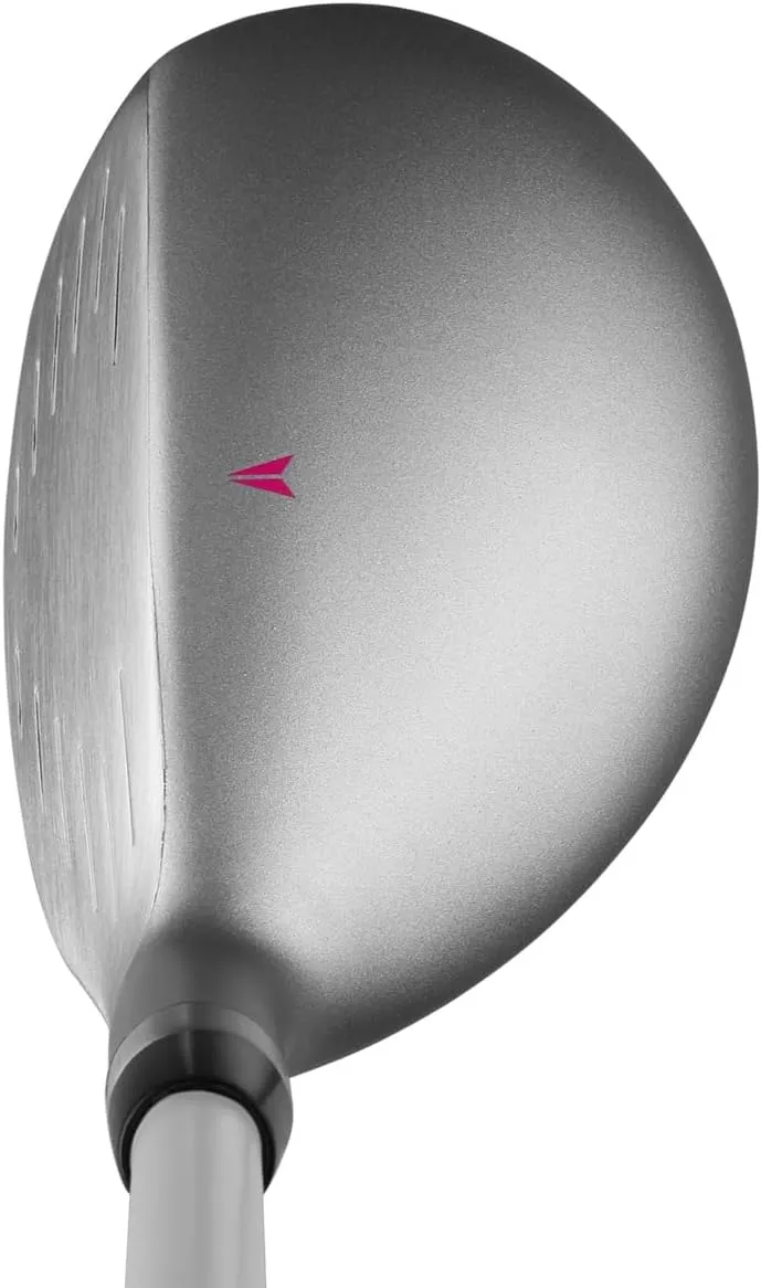 Powerbilt TPS Blackout Max Hybrid Golf Clubs, 4/5 Women's Right Handed White/Pink