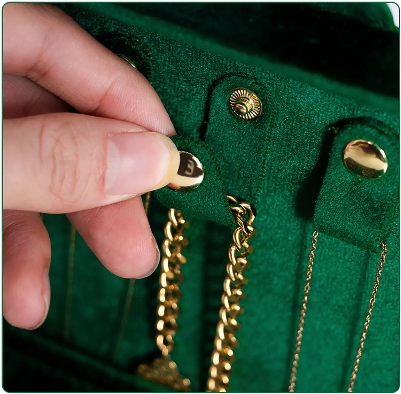 Premium Velvet Jewelry Box, Travel Jewelry Organizer with Hidden Compartments, Jewelry Storage Box, Jewelry Stand Organizer for Earrings, Necklaces, Bracelets, Rings ,Milk coffee,25.5*16.5*5.3