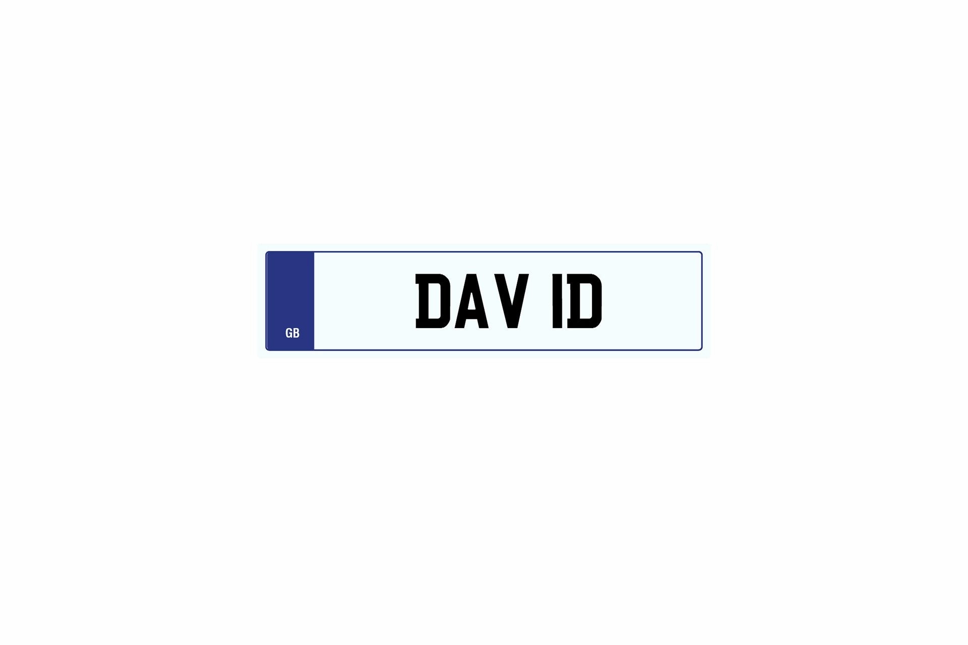 Private Plate DAV 1D