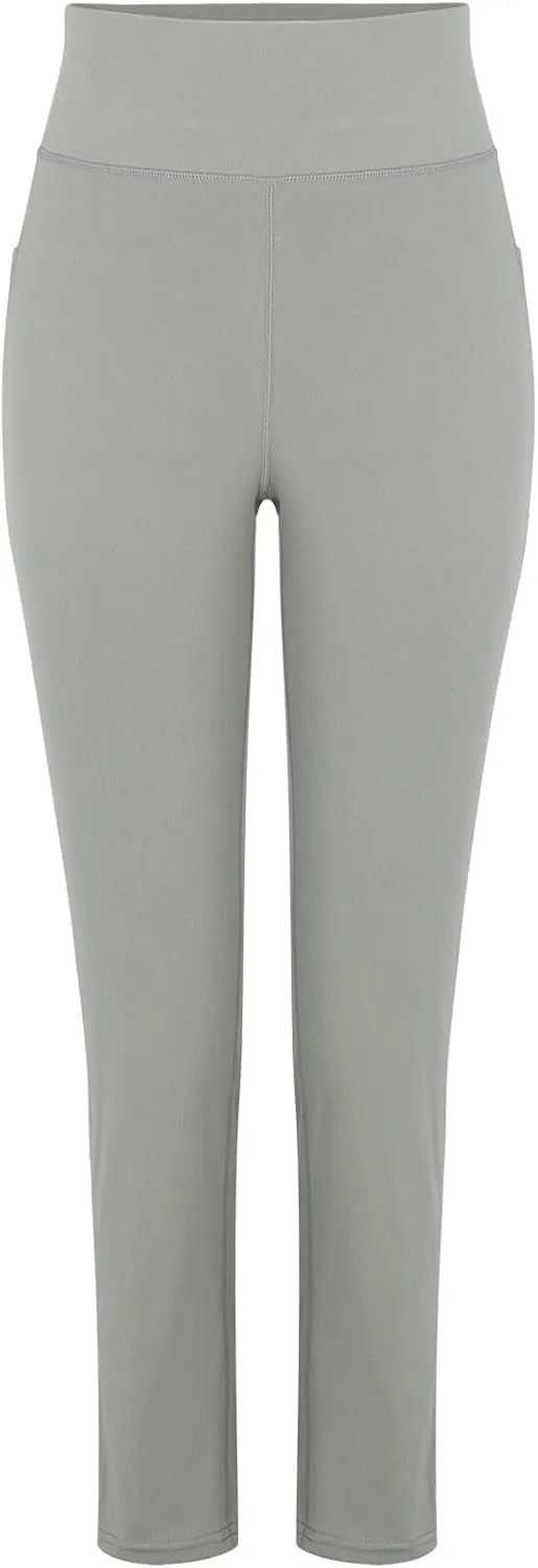 Pull on Yoga Pants for Women Athletic Workout Gym Pants Casual Loose Fit Wide Leg Lounge Pants Trousers with Pockets