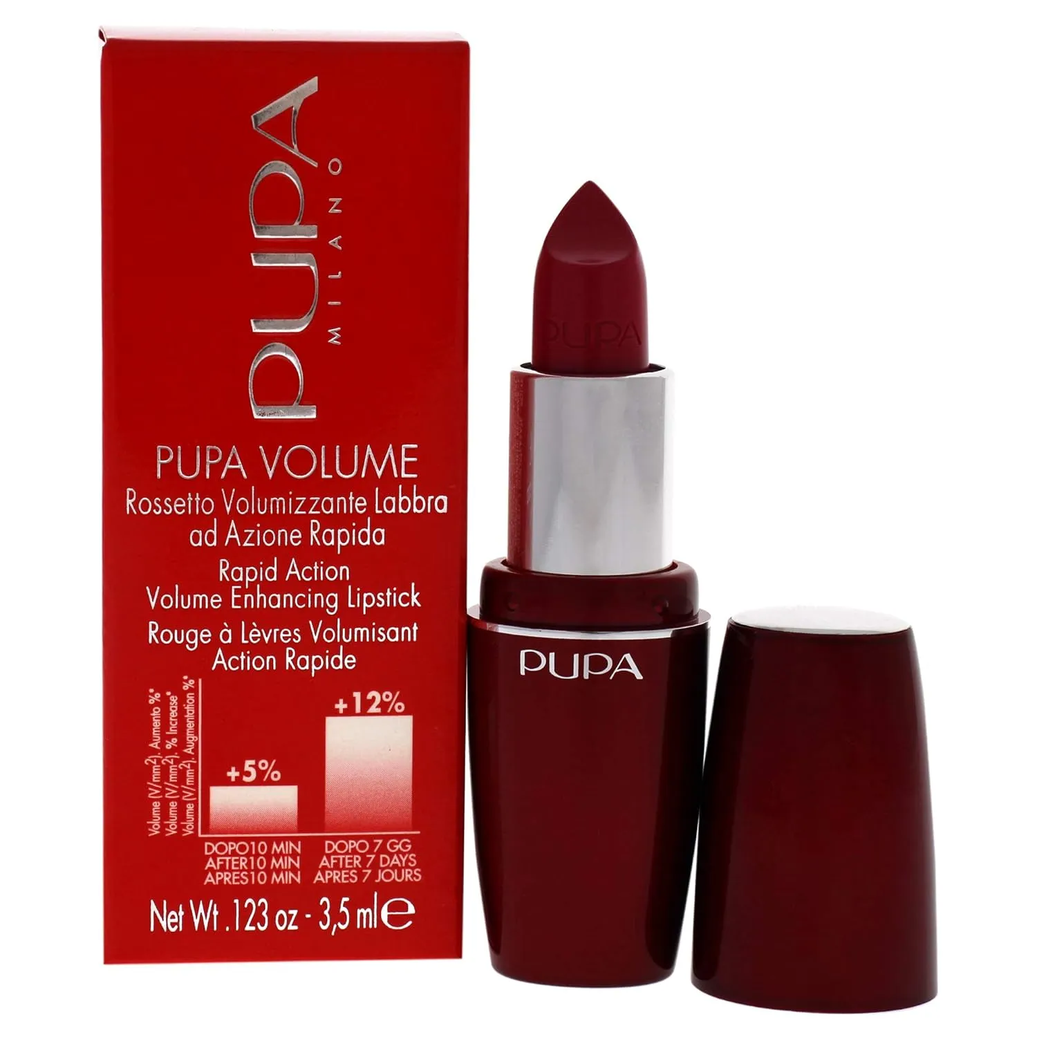 Pupa Milano Pupa Volume Rapid Action Enhacing Lipstick - 305 Pop Fuchsia for Women - 0.123 oz Lipstick