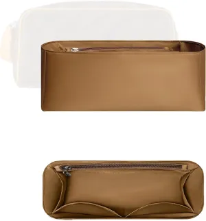 Purse Organizer Insert, Inside Bag Organizer Insert Fit for LV Dopp Kit Handbag Slim Inner Liner Storage Bag Lightweight Bag In Bag (Style-02)
