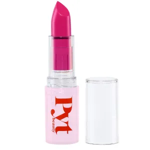 PYT BEAUTY Lipstick, Fuush Bright Fuchsia, Hydrating, Hypoallergenic, Vegan Makeup, 1 Count