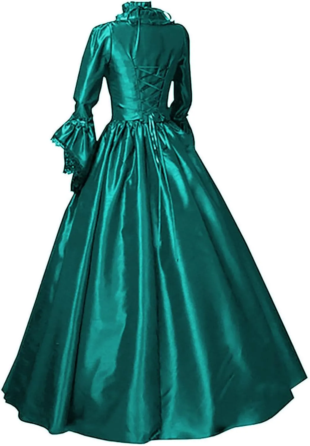 Renaissance Costume Womens Medieval Rococo Dress Gorgeous Princess Vampire Over Dress Goth Ball Gown Halloween Costumes