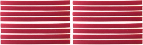 Replacement VPI Strips (Qty. 16) Velvet/Felt 3M Adhesive Okki Nokki Vinyl Record - (Red)