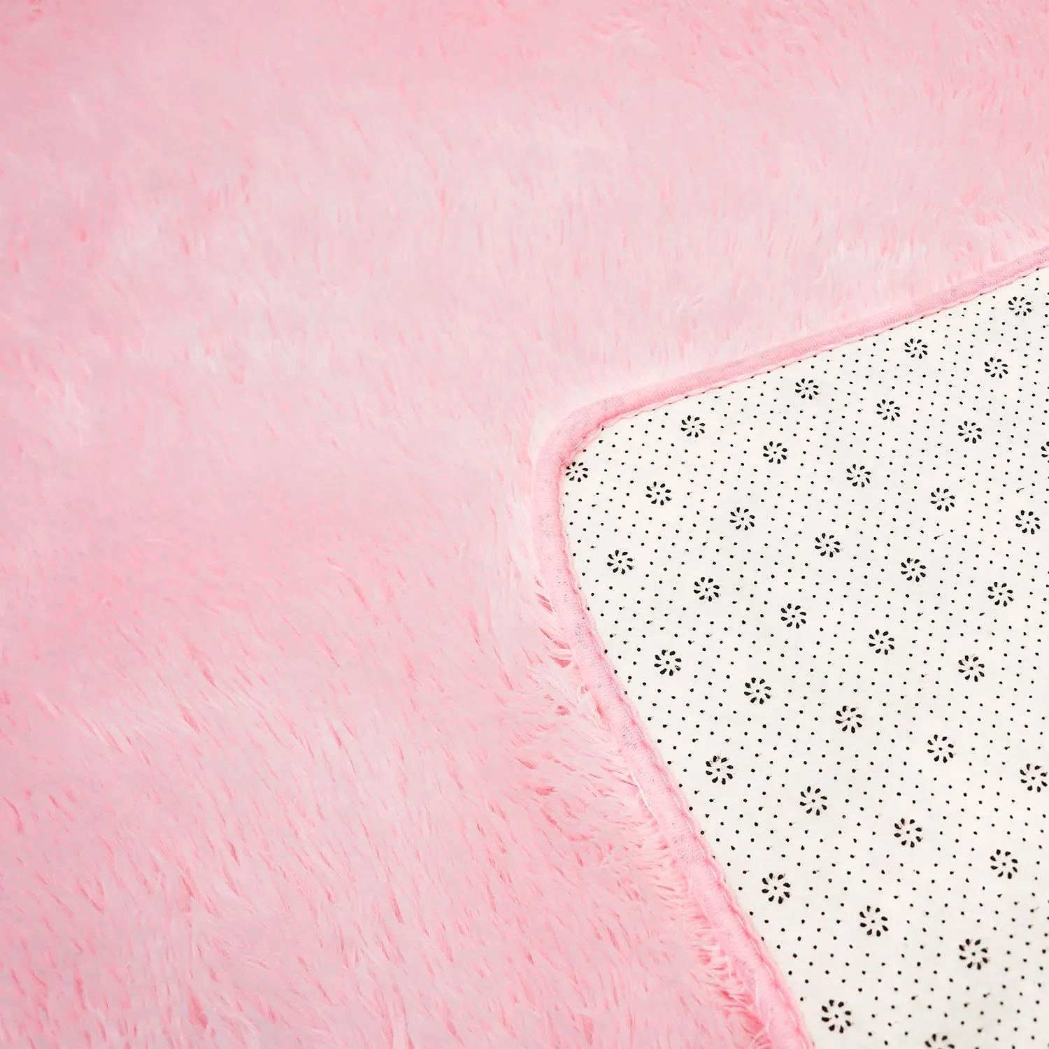 Shag Area Rugs for Bedroom Living Room,4X6 Ultra Soft Fluffy Area Rugs for Dorm, Indoor Carpet Nursery Rugs for Kids Girls Room Home Decor,Pink