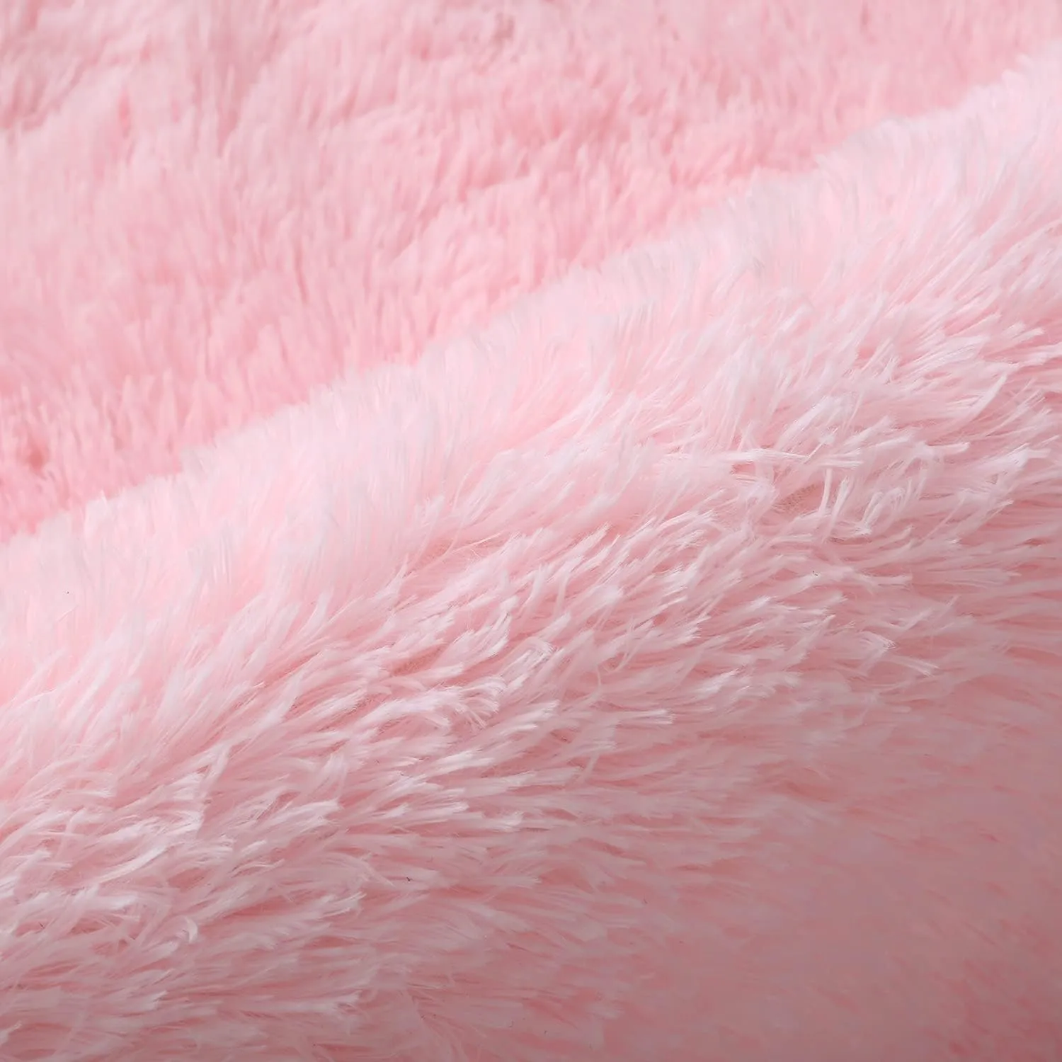 Shag Area Rugs for Bedroom Living Room,4X6 Ultra Soft Fluffy Area Rugs for Dorm, Indoor Carpet Nursery Rugs for Kids Girls Room Home Decor,Pink