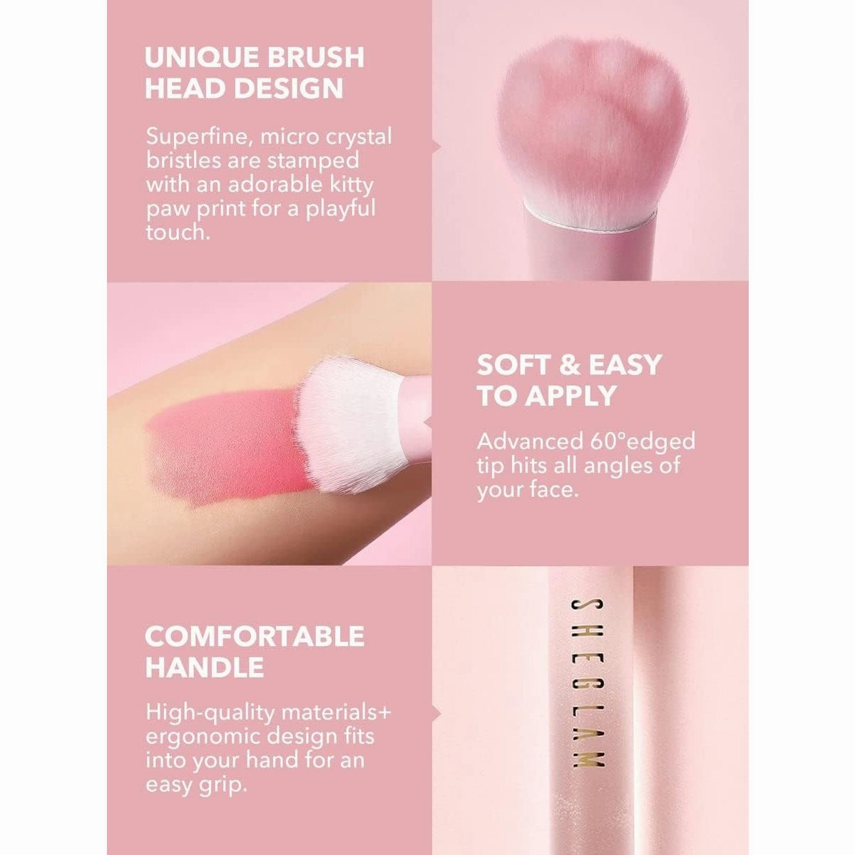 SHEGLAM Color Bloom Liquid Blush Brush - Pink