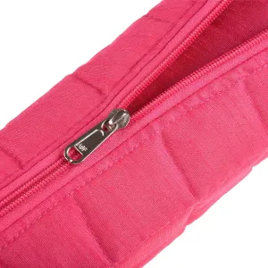 Single Rod Bangle Box | Polyester Watch Organizer for Small Jewellery | Travelling Bracelets Organizer with Zipper | Pack of 2 | Pink
