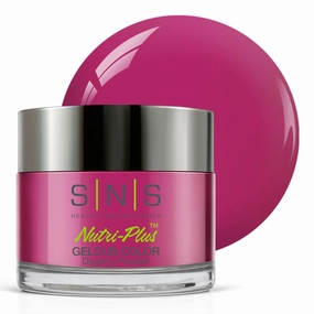 SNS Nail Dip Powder, Gelous Color Dipping Powder - Miss Behavior (Pink/Fuchsia, Cream) - Long-Lasting Dip Nail Color Lasts 14 Days - Low-Odor & No UV Lamp Required - 1 OZ