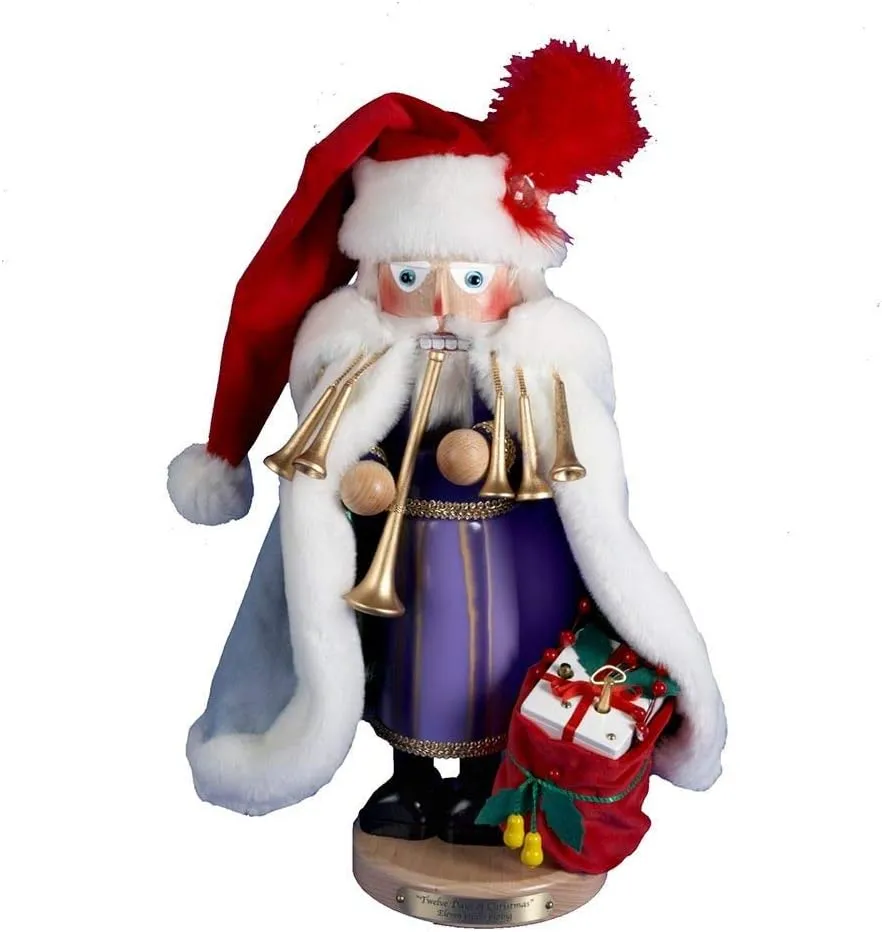 Steinbach Kurt Adler 18-Inch Limited Edition Twelve Days of Christmas Eleven Pipers Piping Nutcracker