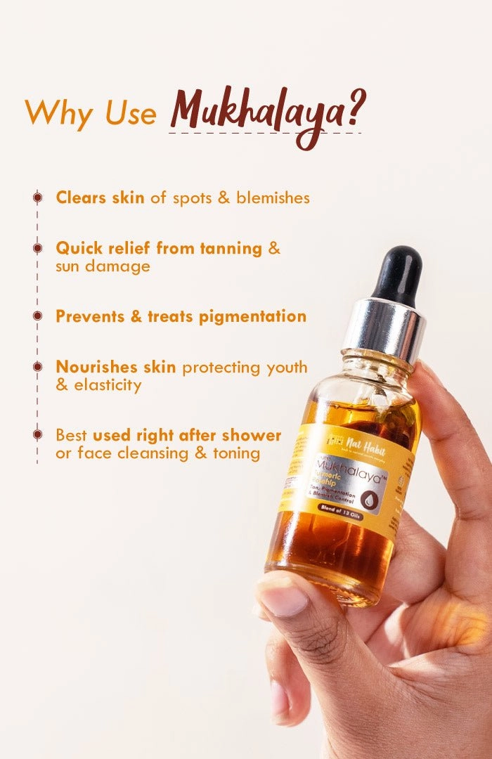 strongPure Turmeric Rosehip Mukhalaya 30mlstrong briTan Pigmentation  Blemish Controli