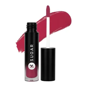 S.UGAR Mousse Muse Maskproof Lip Cream | Creamy Mousse Lipstick | Lasts 24  Hours | Waterproof & Smudgeproof | 5ml- 03 Red Square