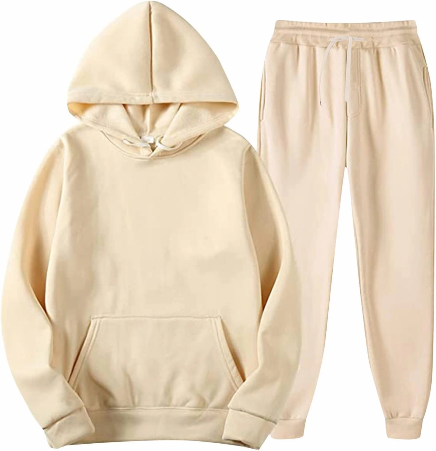 Sweat Set Hoodies for Men 2 Piece Sweatpants Sweat Suit Fall Long Sleeve Tracksuits Mens Sweatshirts Jogger Pants