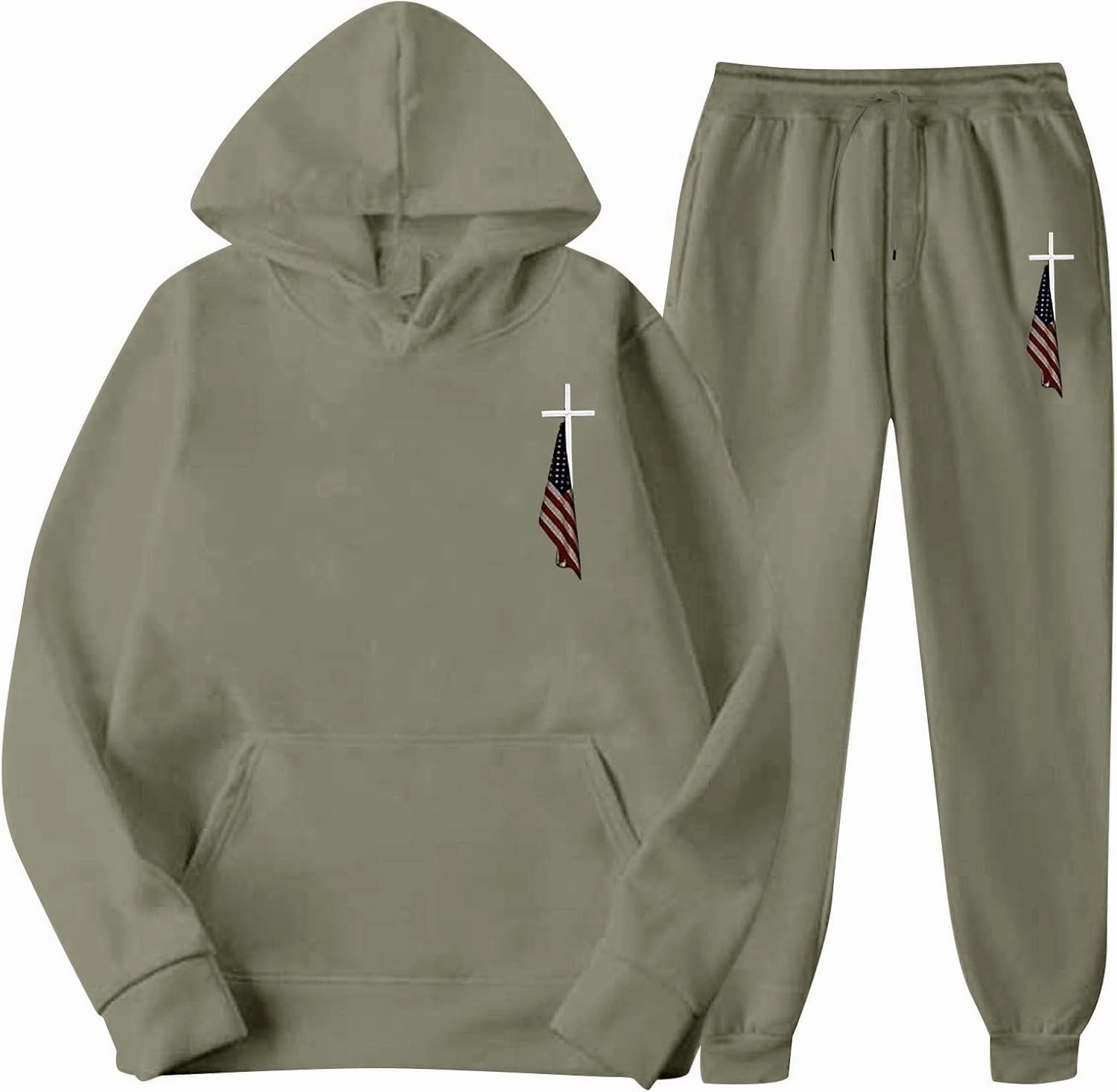 Sweat Suits for Men 2 Piece Hoodie Sweatsuit Sets Long Sleeve Hooded Sweatshirts and Sweatpants Sets Sports Suit