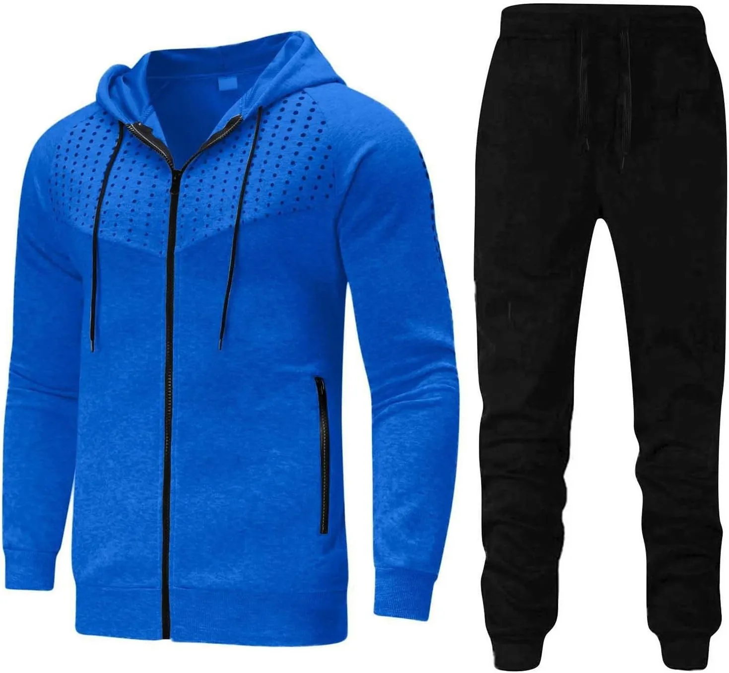 Sweater Set Outfit Fall Fashion Tracksuit Set Loose Fit Hooded Sweatshirts Elastic Waist Sports Pants 2 Piece Set