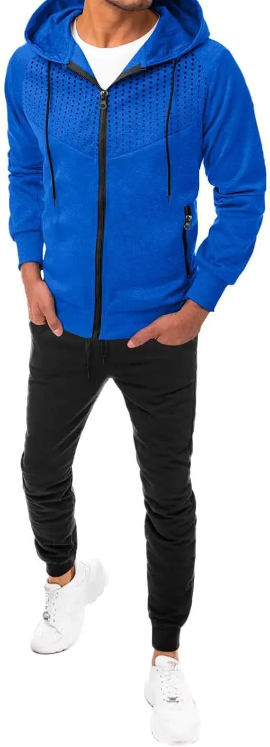 Sweater Set Outfit Fall Fashion Tracksuit Set Loose Fit Hooded Sweatshirts Elastic Waist Sports Pants 2 Piece Set