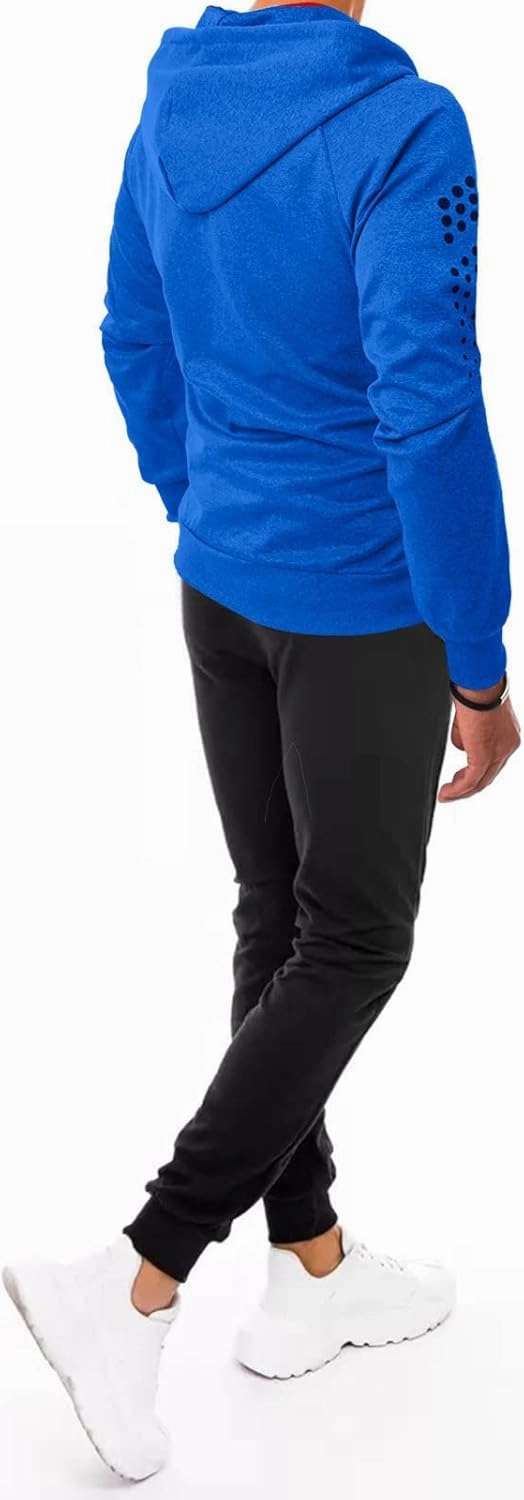 Sweater Set Outfit Fall Fashion Tracksuit Set Loose Fit Hooded Sweatshirts Elastic Waist Sports Pants 2 Piece Set