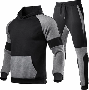 Sweatsuits for Men Set 2 Piece With Hoodie Running Sport Track Suit Casual Jogger Sweatpans Hooded Sweatshirt Set