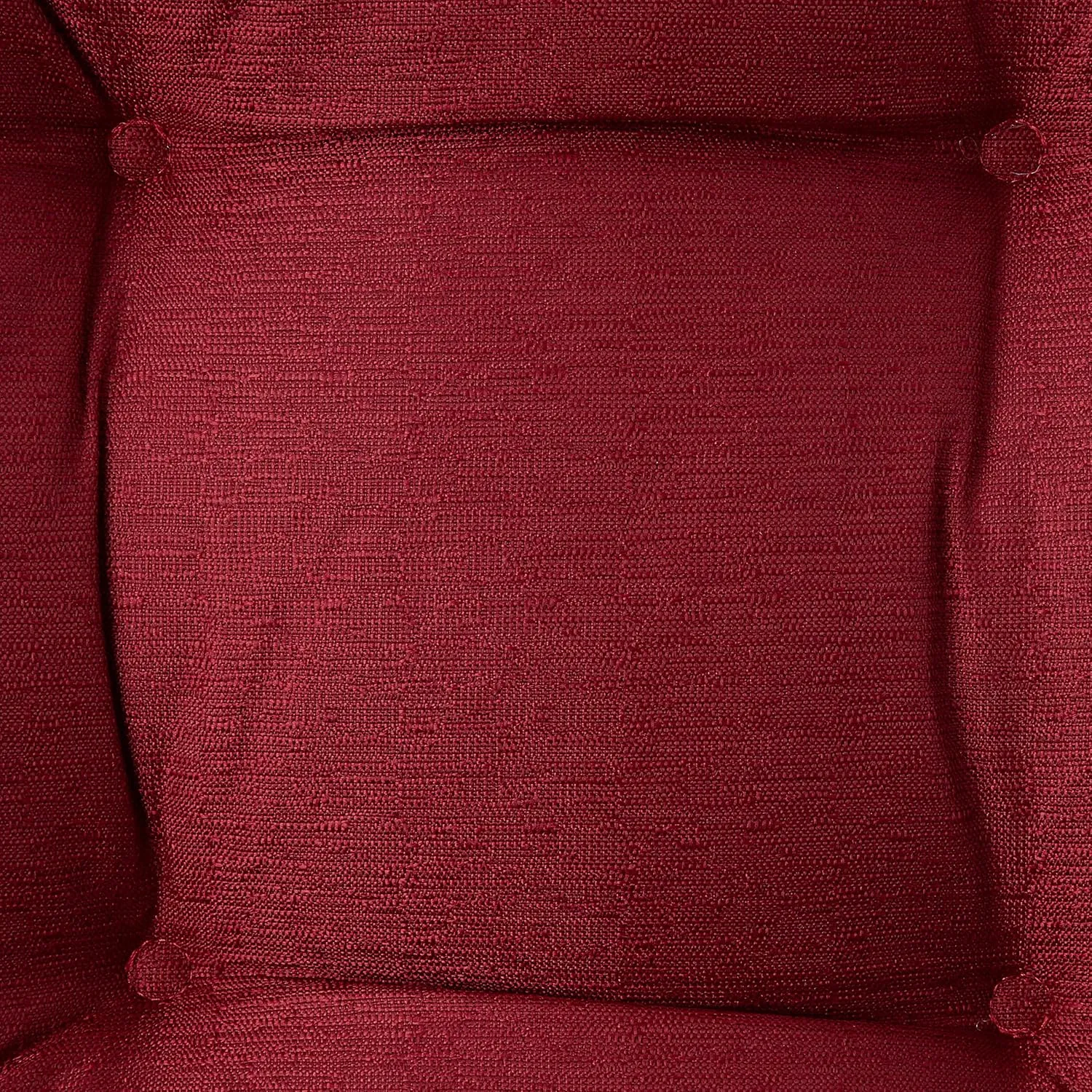 Sweet Home Collection Rocking Chair Cushion Premium Tufted Pads Non Skid Slip Backed Upper and Lower with Ties, 2 Piece Set, Burgundy Red
