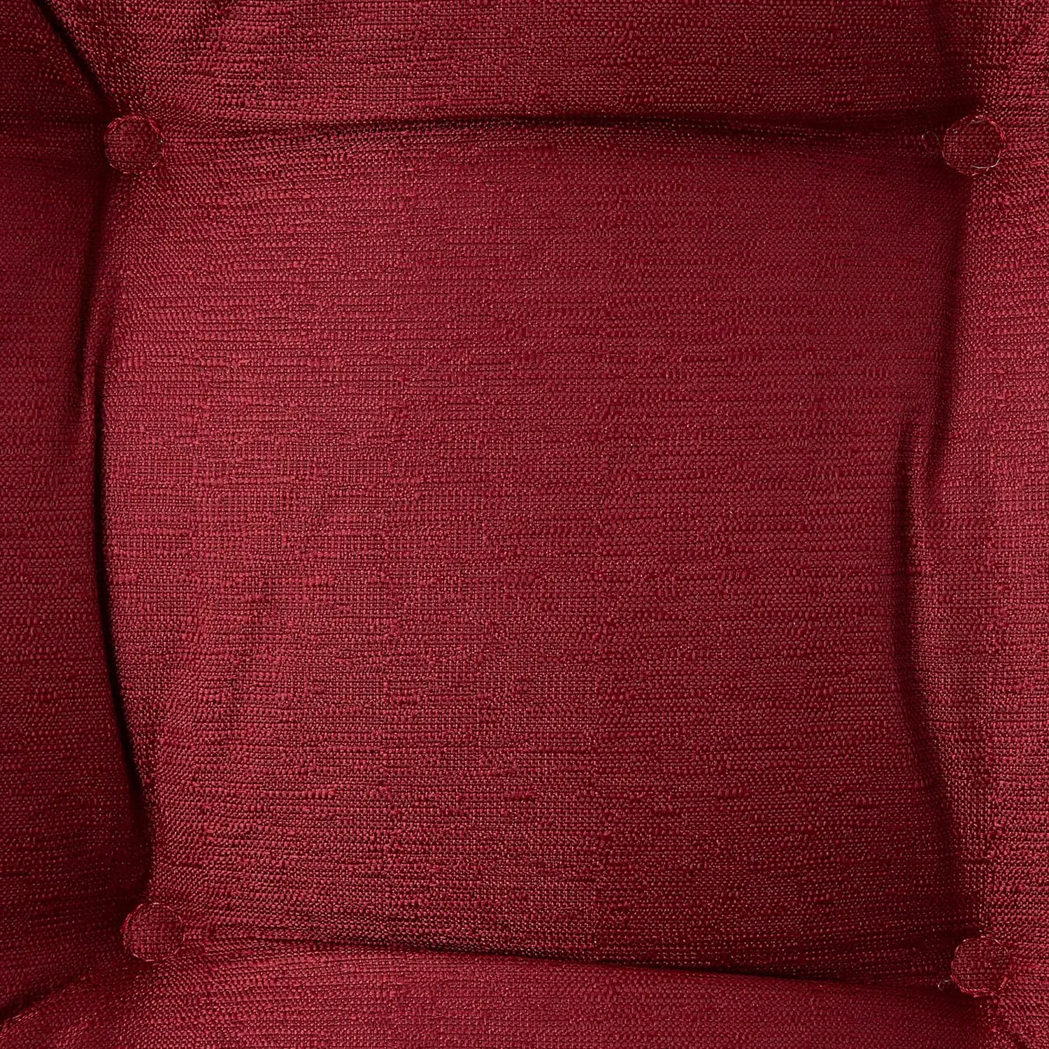 Sweet Home Collection Rocking Chair Cushion Premium Tufted Pads Non Skid Slip Backed Upper and Lower with Ties, 2 Piece Set, Burgundy Red
