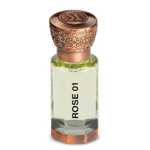Swiss Arabian Rose 01 - Arabian Perfume Oil - Rose Perfume for Women - Long Lasting Women's Fragrances with Vanilla, Musk, Cashmere - 0.4 oz