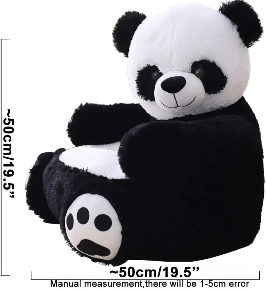 SXBCyan Bean Bag Chair for Kids Children Sofa Small Cartoon Couch Child Cute Chair Pouf Ottoman Princess Seat Futon Bear Armchair Kids Furniture(Khaki bear)