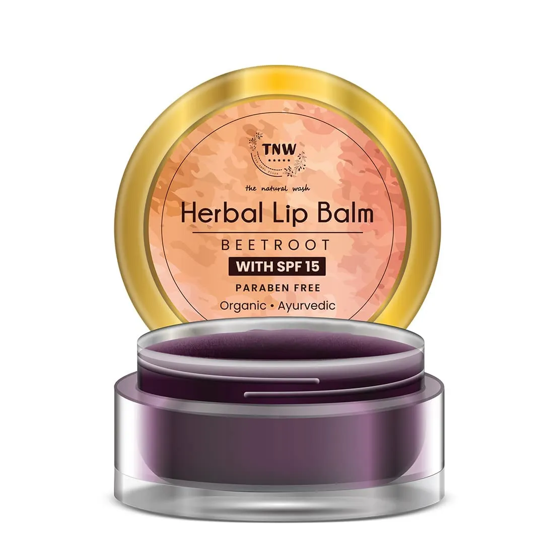 The Natural Herbal Beetroot Lip Balm For Dry Damaged and Chapped Lips | An Ayurvedic Lip Moisturizer LipBalm Enriched with Cocoa Butter, Shea Butter & Essential Oils (Paraben-free) - 5 gm