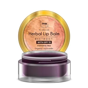 The Natural Herbal Beetroot Lip Balm For Dry Damaged and Chapped Lips | An Ayurvedic Lip Moisturizer LipBalm Enriched with Cocoa Butter, Shea Butter & Essential Oils (Paraben-free) - 5 gm