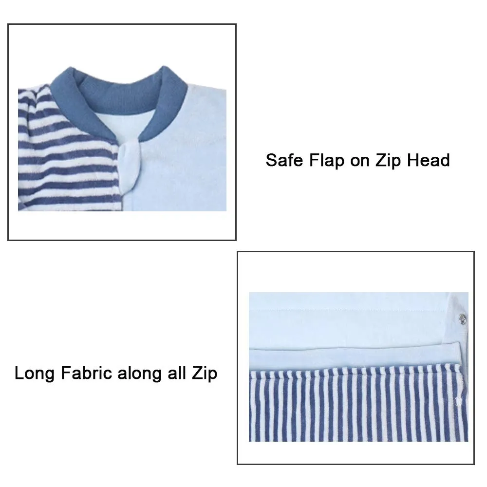 Toddler Sleeping Sack With Feet Tog 2-4T Winter 3.5 Long Sleeve Wearable Blanket with Arms Warm Thick Baby Sleeping Bag with Leg Walking Sleeper