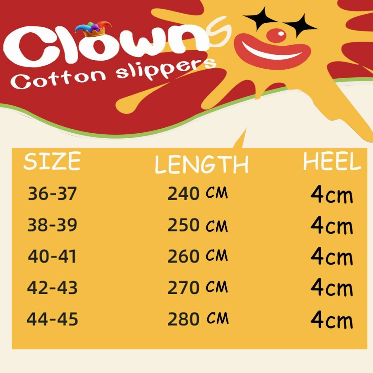 Tokisaki Christmas Santa Slippers for Women Men, Funny Halloween Clown Slippers, Memory Foam House Slippers Animal Slipper for Winter Bedroom Shoes