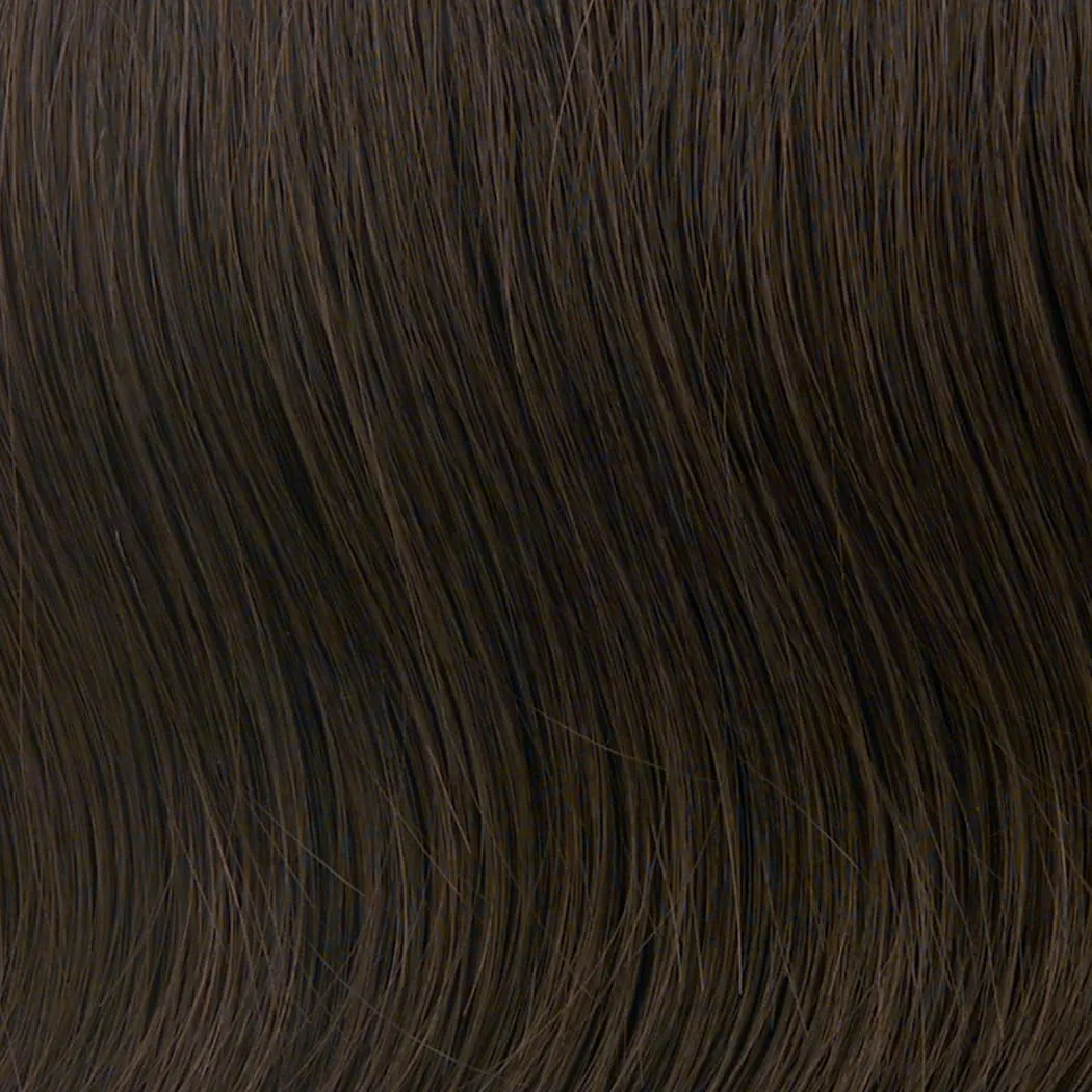 Toni Brattin Fascination Wig - Chin Length Layers, a Side-Swooping Bang & a Razor-Cut Neckline - Heat-Friendly Synthetic Fiber Looks & Feels Natural - Adjustable & Comfortable (Dark Brown, Regular)