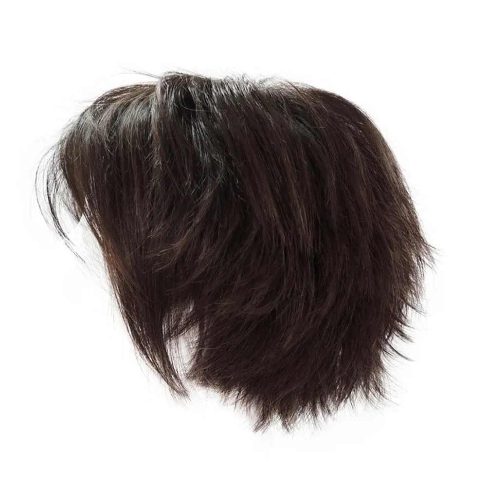 Toni Brattin Fascination Wig - Chin Length Layers, a Side-Swooping Bang & a Razor-Cut Neckline - Heat-Friendly Synthetic Fiber Looks & Feels Natural - Adjustable & Comfortable (Dark Brown, Regular)