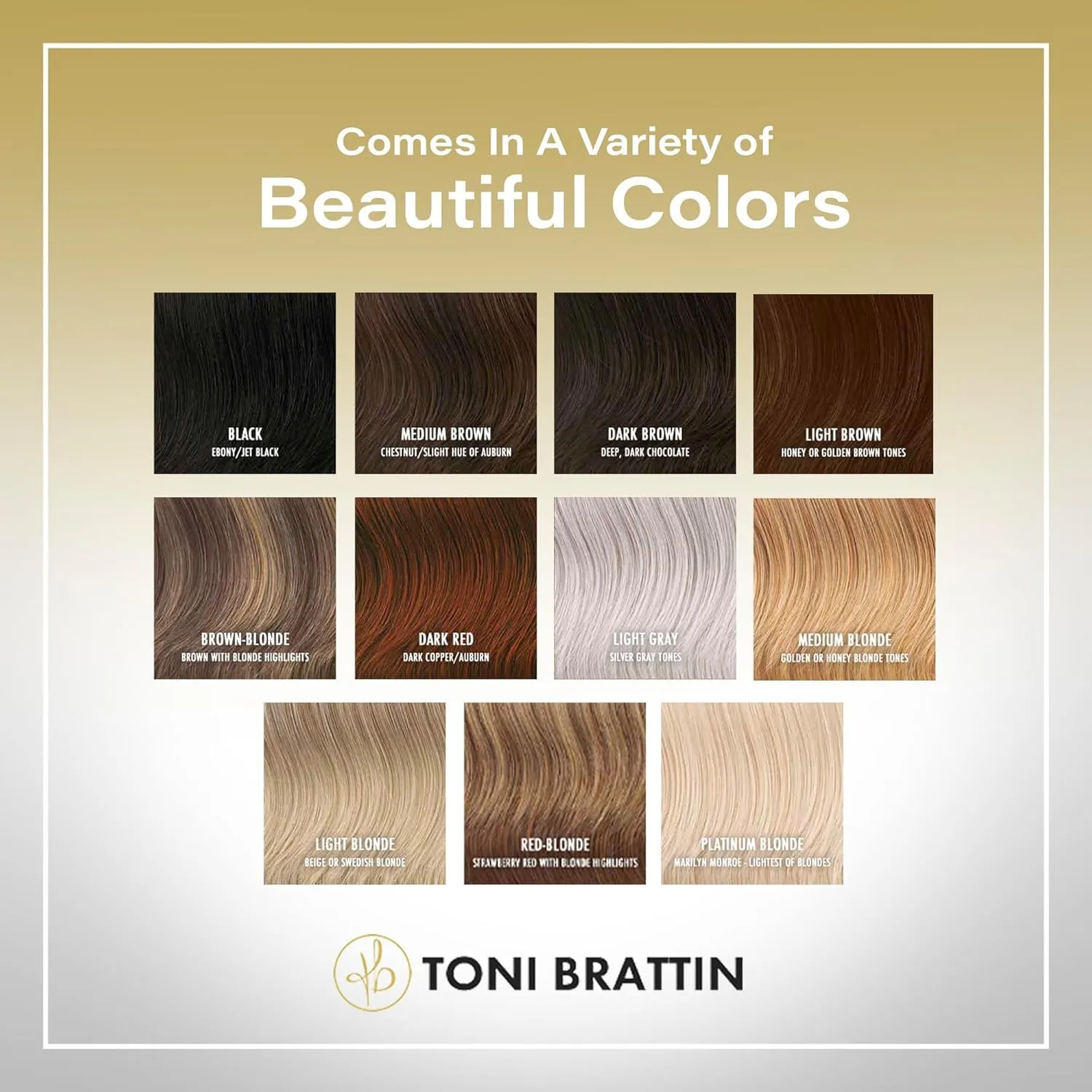 Toni Brattin Fascination Wig - Chin Length Layers, a Side-Swooping Bang & a Razor-Cut Neckline - Heat-Friendly Synthetic Fiber Looks & Feels Natural - Adjustable & Comfortable (Light Blonde, Regular)