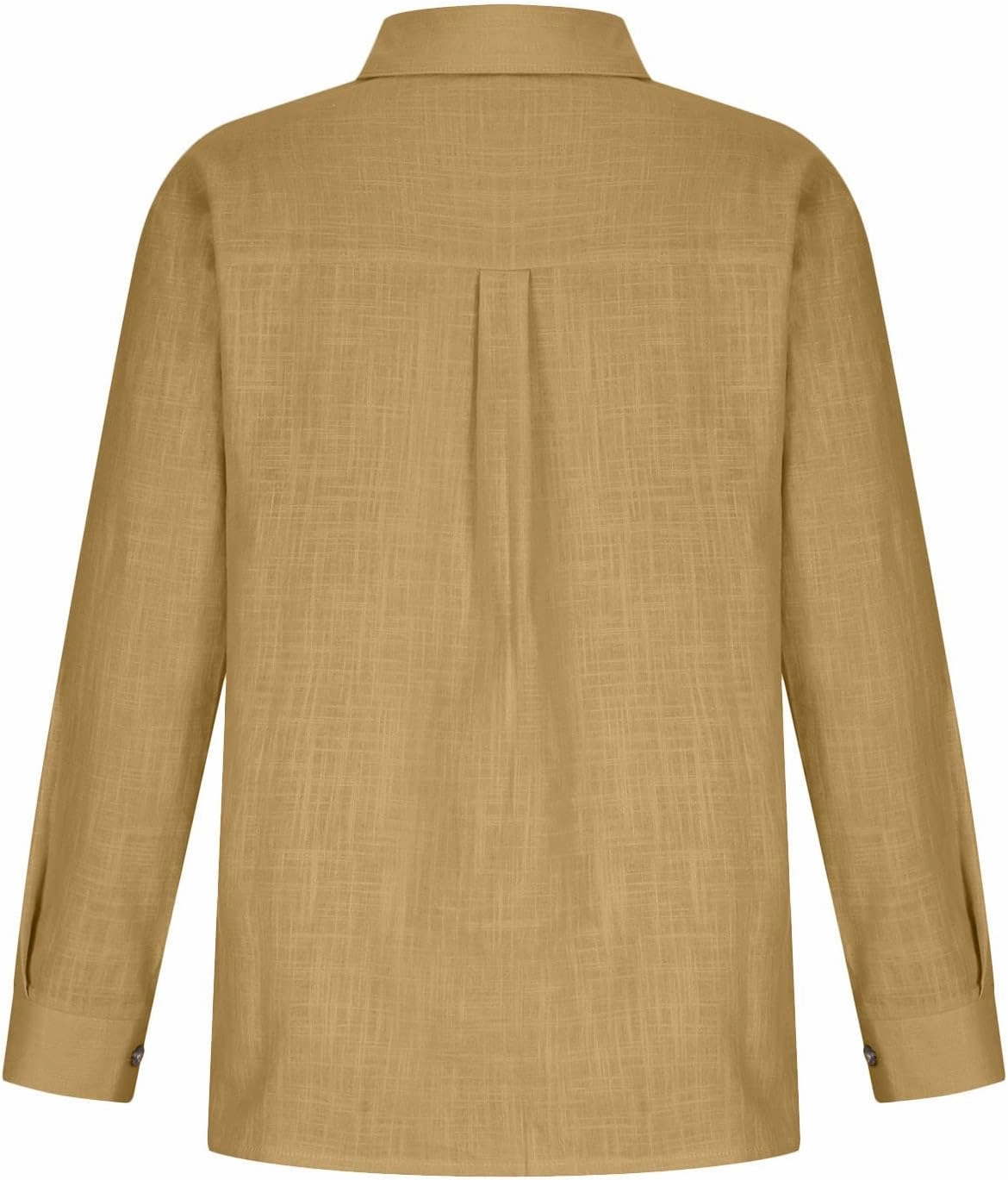 Tops for Women 2024 Cotton Linen Plus Size Long Sleeve Button Down Shirts Work Office Loose Casual Fit Clothes