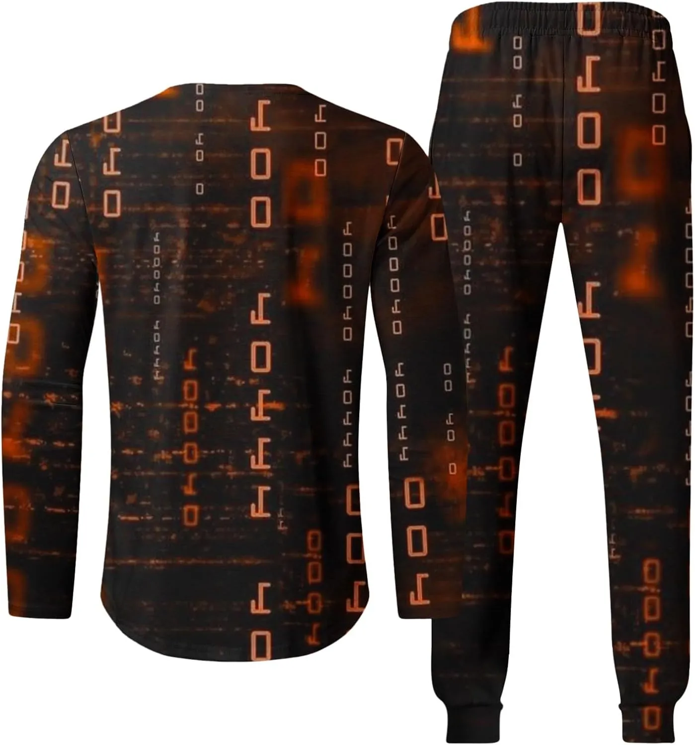 Track Suits for Men Set Workout Athletic Jogging 2 Piece Outfits Long Sleeve 3D Print Pullover Sports Sweatsuit