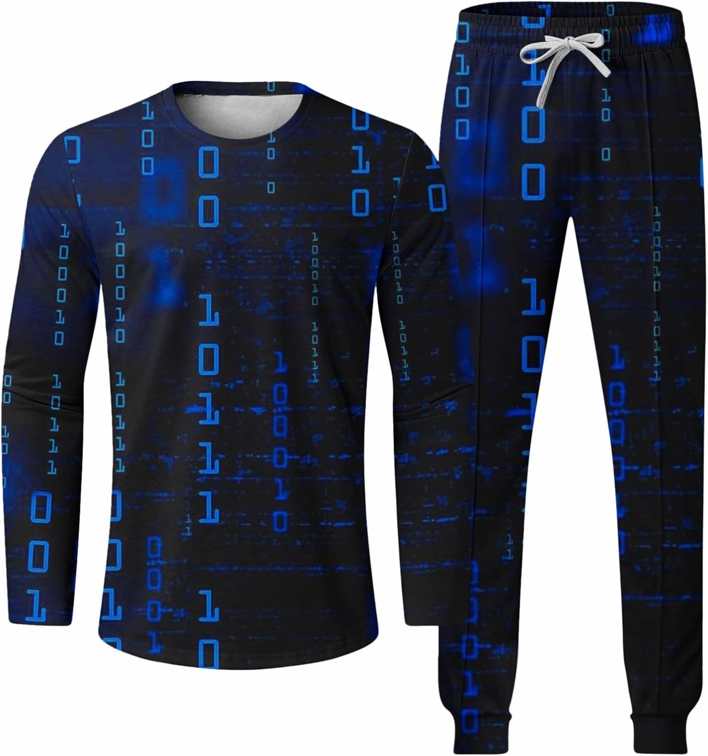 Track Suits for Men Set Workout Athletic Jogging 2 Piece Outfits Long Sleeve 3D Print Pullover Sports Sweatsuit